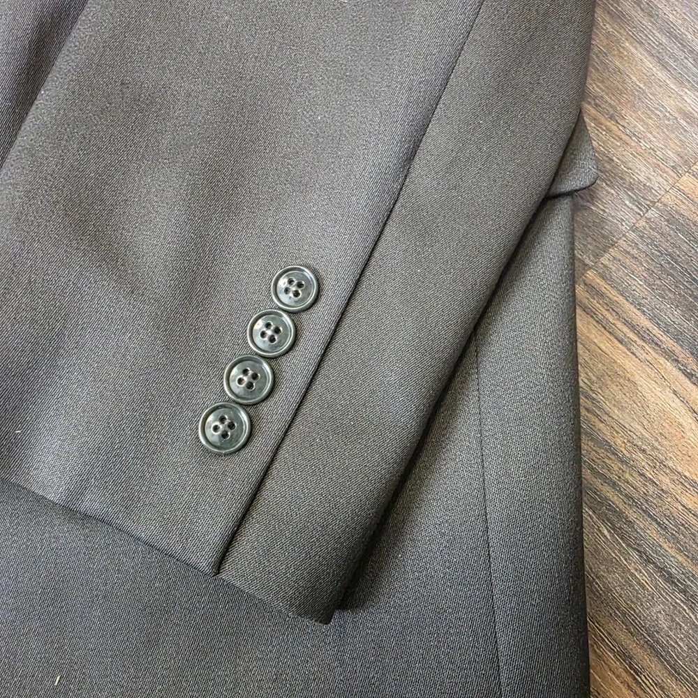 Jones New York Mens 44L Blazer Olive Green 100% Wool 3 Button Sport‎ Coat Jacket